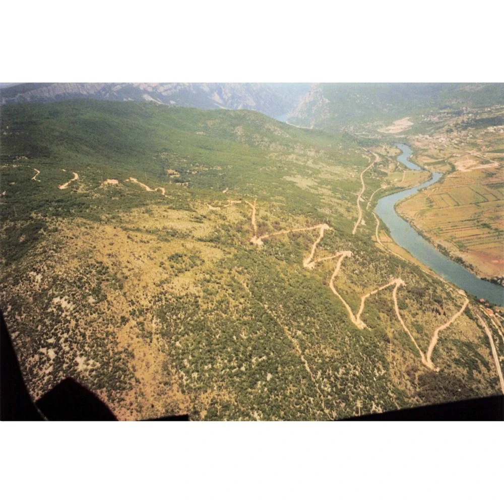Vintage 1999 USAF Aerial Photos Bosnia Balkans Mountains Rivers Lot of 11 - Picture 2 of 11